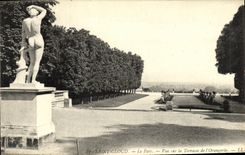 VINTAGE POSTCARD Holy Cloud the Park Seen On the Terrace of L Orangery
