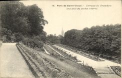 VINTAGE POSTCARD Holy Cloud Terrace Of Trocadero an alley of the Garden reserve