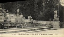 VINTAGE POSTCARD Holy Cloud the Park Right sided of the Large Cascade