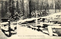 VINTAGE POSTCARD St Cloud Under Snow a Corner of the Park