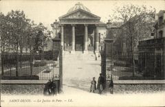 VINTAGE POSTCARD St Denis District court
