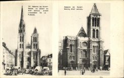 VINTAGE POSTCARD St Denis L church Abbey