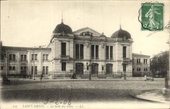 VINTAGE POSTCARD St Denis the Village hall