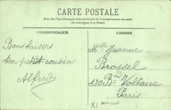 VINTAGE POSTCARD St Denis the Village hall