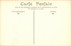 VINTAGE POSTCARD Abbaye of Denis Saint Carries Frontage of Left