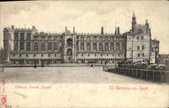 CPA St Germain En Laye Chateau Grande Facade