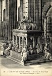 VINTAGE POSTCARD L Abbey Of Saint Denis Tomb of Louis XII and D Anne of Brittany