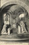 VINTAGE POSTCARD L Abbey of Saint Denis Crypt Louis XVI and Marie Antoinette by Gaulle and Petitot