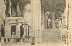 VINTAGE POSTCARD Basilica of Saint Denis Tomb of Henri II and Catherine de Medicis