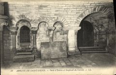 VINTAGE POSTCARD Abbaye of Denis Saint Carries D Entree and Ventilator of the Vault