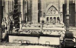 VINTAGE POSTCARD Abbey of Denis Saint Seen D Together of the Tombs