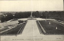 CPA St Germain Perspective de l Avenue des Loges