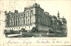 CPA St Germain En Laye Chateau Facade Principale