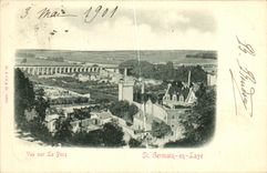 CPA St Germain En Laye Vue sur Le Pecq