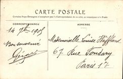 VINTAGE POSTCARD Holy Denis Village hall Children