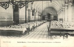 VINTAGE POSTCARD Holy Denis House D Education of the Legion D Honor the Refectory