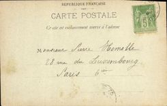 CPA Paris Parc Monceau Statue de Guy de Maupassant 