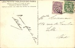 CPA Paris Pecheurs en Seine au coucher de soleil Vue prise du pont de la Concorde