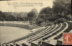 CPA Paris Arenes Romaines Rue Monge