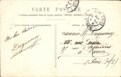 Lumbrera de Paris de la POSTAL de la VENDIMIA Pavillon de Flore