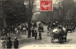 CPA Paris Le Bois de Boulogne Les Acacias Chevaux