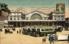 VINTAGE POSTCARD Paris Gare L Entered of the Subway Subway