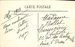 Estacion de tren de Paris de la POSTAL de la VENDIMIA D Orleans y Quay D Orsay