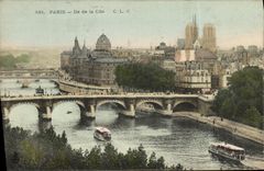 CPA Paris lle de la Cite Notre Dame