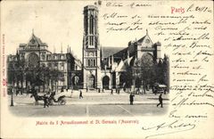 CPA Paris Mairie du l Arrondissement et St Germain l Auxerrois