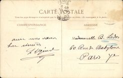 CPA De Paris Je vous envoie mes Voeux de Bonne Annee