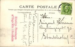 VINTAGE POSTCARD Paris Places Sweden Harmony