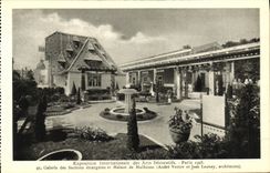 CPA Exposition Internationale des Arts Decoratifs Paris Galerie des Sections etrangeres et Maison de Mulhouse