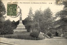 CPA Paris Parc Montsouris Le Monument de Flatters