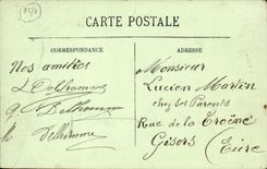 VINTAGE POSTCARD Paris L Town hall and the Bridge D Arcole Barge