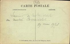 VINTAGE POSTCARD Paris Museum Carnavalet Pieces of furniture and memories coming from the small tower of the temple