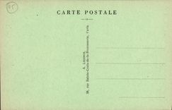 VINTAGE POSTCARD Paris gardens of Trocadero Eiffel Tower