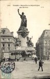 VINTAGE POSTCARD Paris Rules of the Republic by Morice