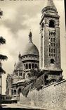 MODERN CARD Paris Basilica and Bell tower of the Sacring Montmartre Heart