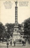 VINTAGE POSTCARD Paris Fountain of the Victoire