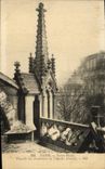 VINTAGE POSTCARD Paris Ours Rams Pinnacle of the Buttress of L apse