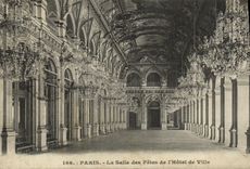 CPA Paris La Salle des Fetes de L Hotel de Ville