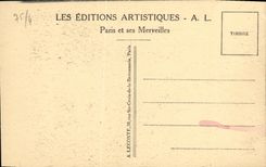 VINTAGE POSTCARD Paris Notre Dame Rules