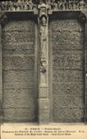 VINTAGE POSTCARD Paris Notre Dame Pentures of the gate of right hand side Rules of Marcel Saint