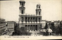 CPA Paris Saint Sulpice et la Place
