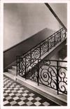 VINTAGE POSTCARD catholic Paris Institute Street D Assas Large staircase