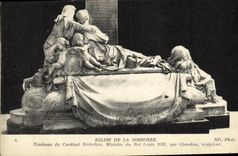 CPA Paris Eglise De La Sorbonne Tombeau du cardinal de Richelieu Ministre de Louis XIII Girardon