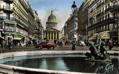 MODERN CARD Paris the Street Soufflot and the Pantheon