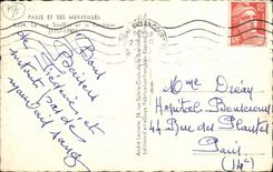 MODERN CARD Paris the Street Soufflot and the Pantheon