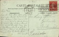 POSTAL Paris de la VENDIMIA el jardin de las reglas de la lumbrera de Gambetta