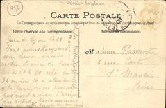 VINTAGE POSTCARD Paris Porch of L church German St L Auxerre native